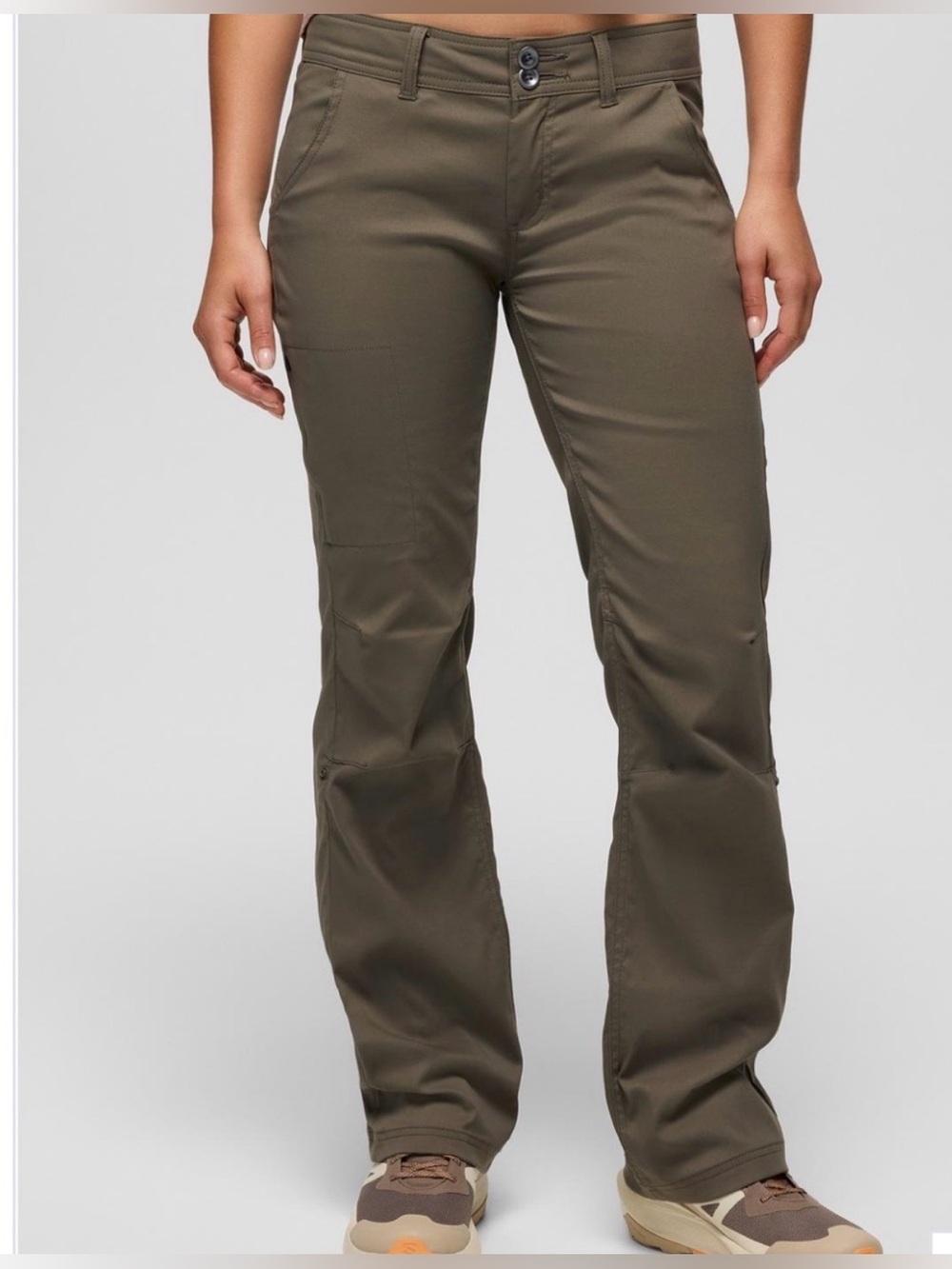 Prana Stretch Zion Halle Pant in slate green color size 10/TL straight fit